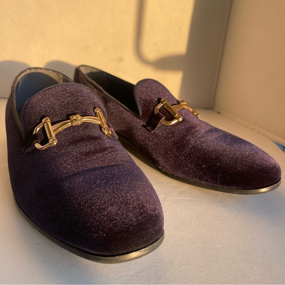Royal Male Loafers shoes. The Italian style of a male velvet shoe. Size 8 - Picture 6 of 11